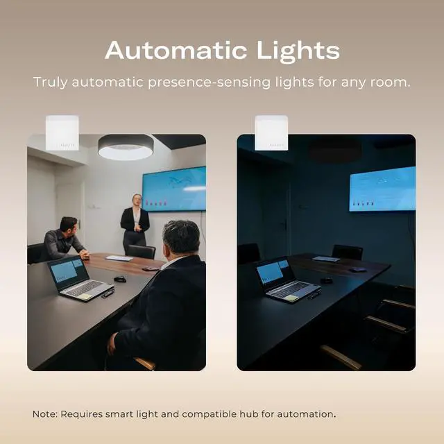 Alt view image 3 of 7 - Smart Presence Sensor R3, 60GHz mmWave Radar, USB-C Powered, RGB Light with Status Indication, Illumination Sensor, Zigbee Repeater, Compatible with Home Assistant(ZHA&Z2M), SmartThings