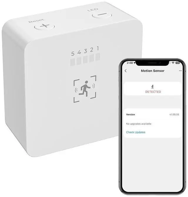 Main image of Zigbee Motion Sensor R1,Adjustable Sensitivity,Real-time Alerts,Zigbee Hub Required,Support Home Assistant,SmartThings, Homey, Hubitat or Echo Devices with Built-in Zigbee hub