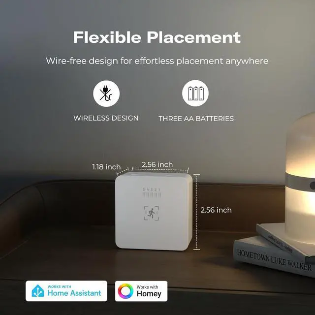 Alt view image 2 of 6 - Zigbee Motion Sensor R1,Adjustable Sensitivity,Real-time Alerts,Zigbee Hub Required,Support Home Assistant,SmartThings, Homey, Hubitat or Echo Devices with Built-in Zigbee hub