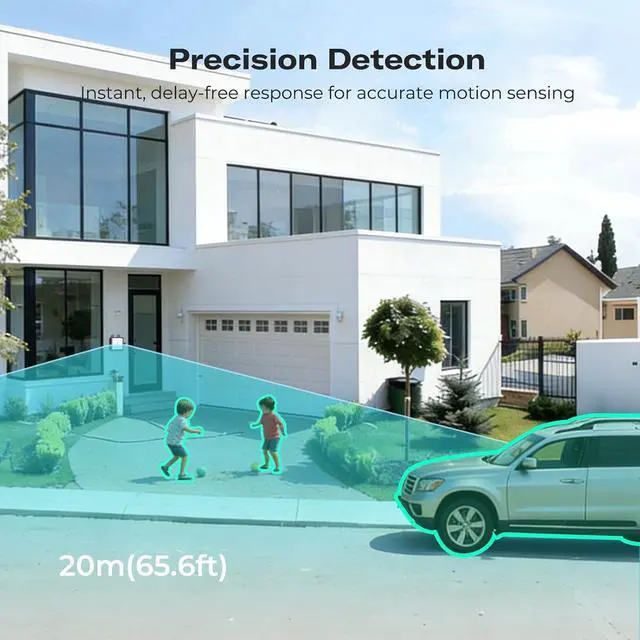 Alt view image 4 of 7 - Motion Sensor R1 with Case, 5.8G Radar,Adjustable Sensitivity,Indoor &Outdoor,Zigbee Hub Required,Support Home Assistant,SmartThings,Homey,Hubitat or Echo Devices with Built-in Zigbee hub