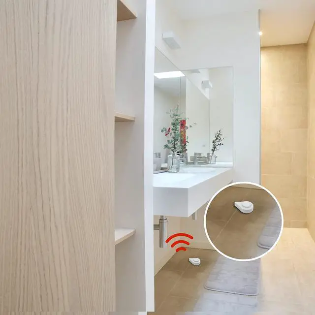 Alt view image 4 of 5 - Zigbee Door Sensor and Water Leak Sensor, for Home Security and Smart Home Automation, Works with SmartThings, Aeotec, Hubitat or Echo Devices with Build-in Zigbee Hub,hub Required