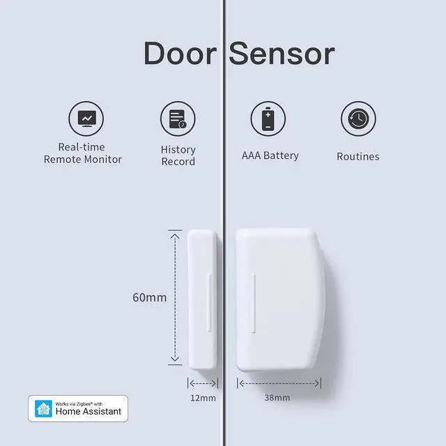 Alt view image 2 of 7 - Zigbee Door Sensor Starter Kit, Zigbee Hub Included,Enable Skills with Alexa