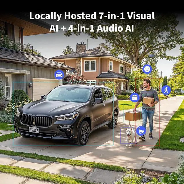 Alt view image 5 of 6 - 4MP Camera Hub G5 Pro PoE, True Color Night Vision Security Camera | Outdoor, HomeKit Secure Video, Thread Border Router, Local Detection, Thread/Zigbee, Supports Alexa,Google,Smartthings, Gray