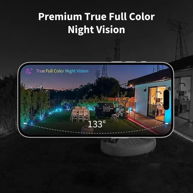 Alt view image 3 of 6 - 4MP Camera Hub G5 Pro PoE, True Color Night Vision Security Camera | Outdoor, HomeKit Secure Video, Thread Border Router, Local Detection, Thread/Zigbee, Supports Alexa,Google,Smartthings, Gray