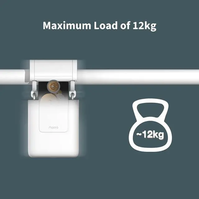 Alt view image 3 of 7 - Smart Curtain Motor E1 Plus Smart Hub E1 (2.4 GHz Wi-Fi Required), Electric Curtain Driver for Home Automation, Support HomeKit, Alexa, Google Assistant and IFTTT (Track Version)