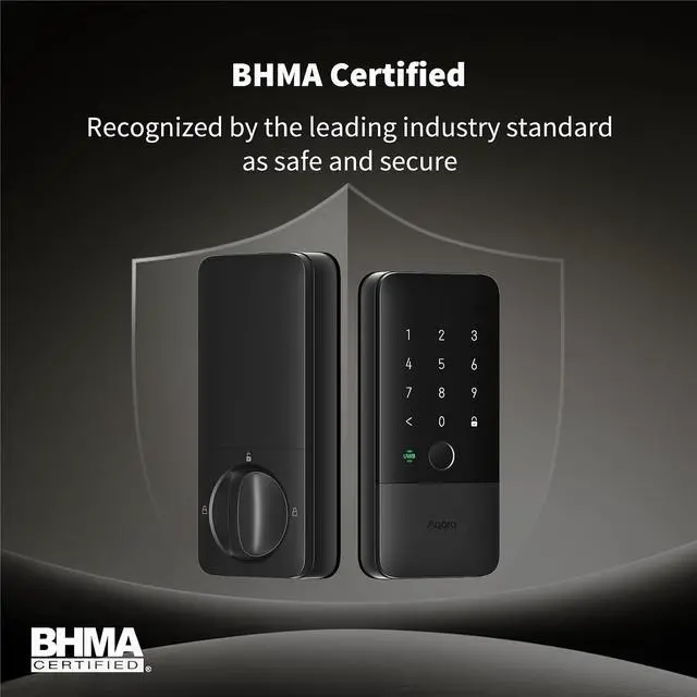 Alt view image 6 of 7 - UWB Smart Lock U400, Apple Home Key, Fingerprint Deadbolt, Black | Matter Over Thread, Rechargeable Battery, Keyless Entry Deadbolt, Supports HomeKit, Alexa, Google, Home Assistant