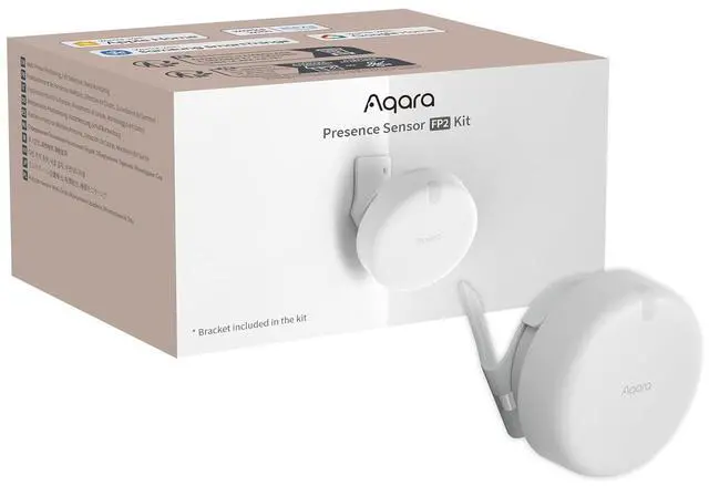 Main image of Presence Sensor FP2 Bracket Set, mmWave Radar Wired Motion Sensor | Zone Positioning, Multi-Person & Fall Detection, Supports HomeKit, Alexa, and Home Assistant, 2.4 GHz Wi-Fi Required