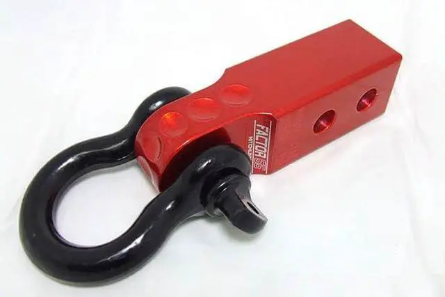 Alt view image 3 of 6 - Factor 55 00020-01 Hitchlink 2.0 Rated at 9500 lb Ultimate Failure at 51,000 lb Convert Your Vehicles Hitch Receiver into a Recovery Point. Ideal for 4x4 Off Road Adventures Red