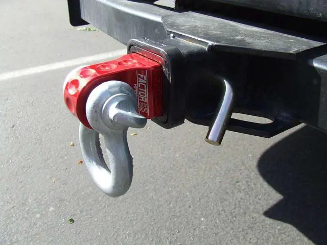 Alt view image 2 of 4 - Factor 55 00020-03 Hitchlink 2.0 Rated at 9500 lb Ultimate Failure at 51,000 lb Convert Your Vehicles Hitch Receiver into a Recovery Point. Ideal for 4x4 Off Road Adventures Yellow