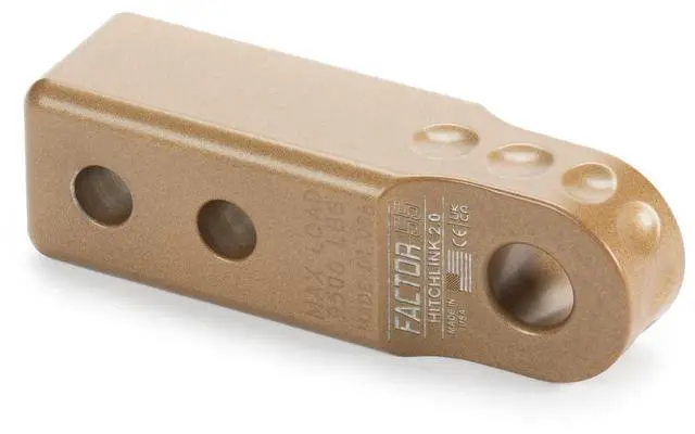 Main image of Factor 55 00020-92 Hitchlink 2.0 Rated at 9500 lb Ultimate Failure at 51,000 lb Convert Your Vehicles Hitch Receiver into a Recovery Point. Ideal for 4x4 Off Road Adventures Bronze
