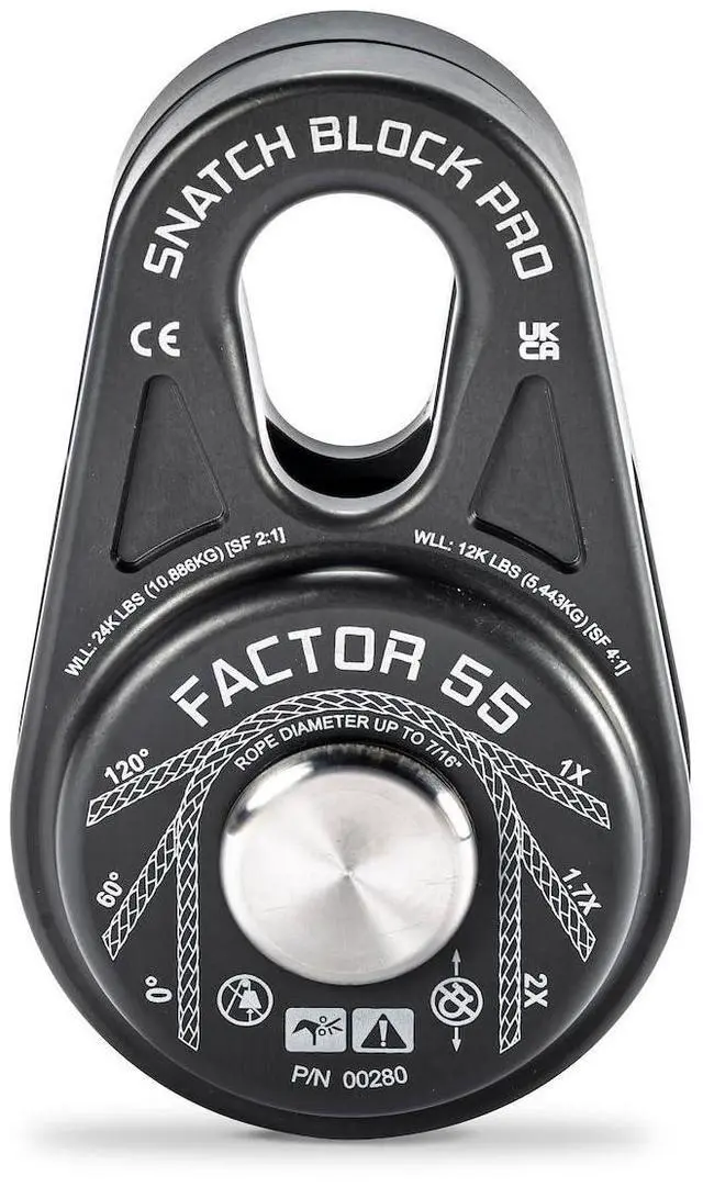 Main image of Factor 55 00280-06 Snatch Block Pro Compact and Lightweight Snatch Blocks. Ideal for Ultimate Performance Without compromising on Heavy Bulky Equipment
