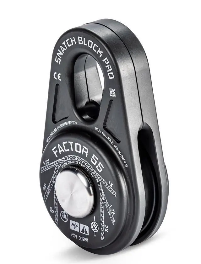 Alt view image 2 of 5 - Factor 55 00280-06 Snatch Block Pro Compact and Lightweight Snatch Blocks. Ideal for Ultimate Performance Without compromising on Heavy Bulky Equipment