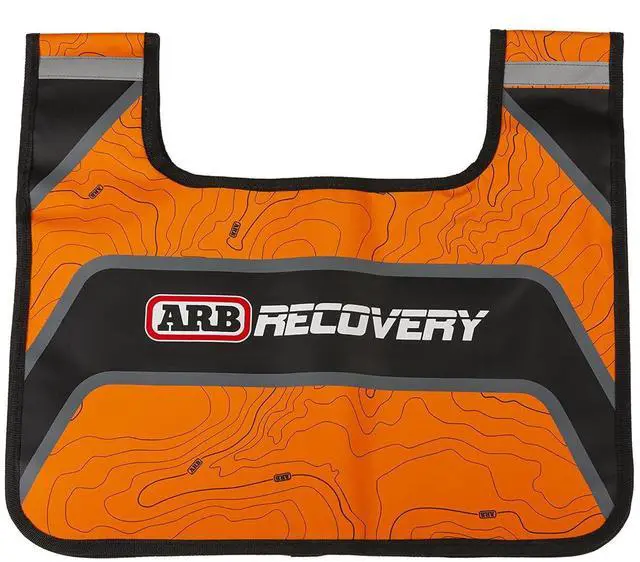 Main image of ARB ARB220 Offroad Winch Cable Recovery Damper in Orange and Black Line Dampener