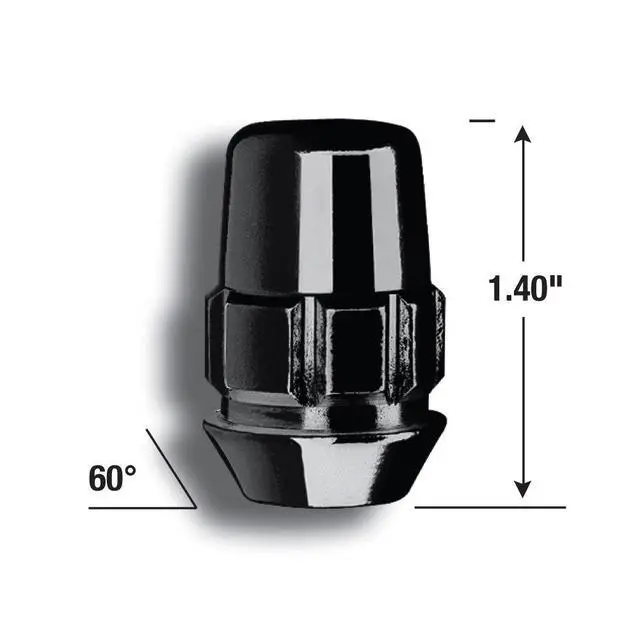 Alt view image 2 of 3 - Gorilla Automotive 71683NBC "The System" Acorn Black Chrome Wheel Locks (1/2" Thread Size) - For 5 Lug Wheels