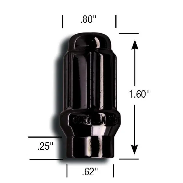 Alt view image 3 of 3 - Gorilla Automotive 21133ETBC Black 12mm x 1.50 Thread Size Chrome Finish Small Diameter 5-Lug Kit, (Pack of 20)