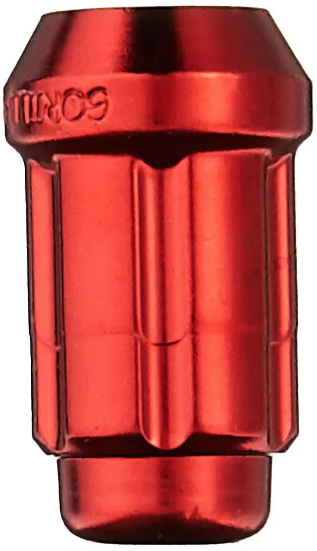 Alt view image 2 of 3 - Gorilla Automotive 21133RD Small Diameter Acorn Red 5 Lug Kit (12mm x 1.50 Thread Size) - Pack of 20