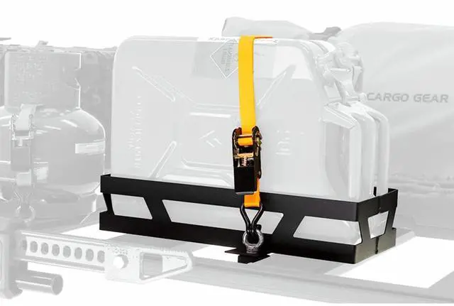 Alt view image 3 of 4 - ARB 1780330 Base Rack Jerry Can Mount 4x4 Accessories Single - Horizontal, Allows Easy Fitment Jerry cans to Your Base Rack