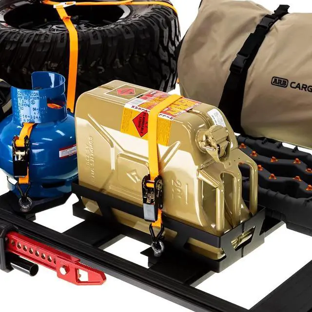 Alt view image 4 of 4 - ARB 1780330 Base Rack Jerry Can Mount 4x4 Accessories Single - Horizontal, Allows Easy Fitment Jerry cans to Your Base Rack