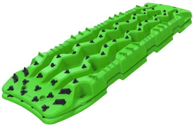 Alt view image 2 of 7 - TRED PRO TREDPROGR Recovery Boards Traction Tracks with Teeth, EXOTRED Composite Construction SIPE-LOCK Grip Profile. Ideal for unstocking your 4x4 vehicle Green / Black