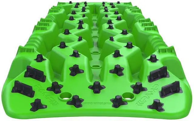 Alt view image 7 of 7 - TRED PRO TREDPROGR Recovery Boards Traction Tracks with Teeth, EXOTRED Composite Construction SIPE-LOCK Grip Profile. Ideal for unstocking your 4x4 vehicle Green / Black