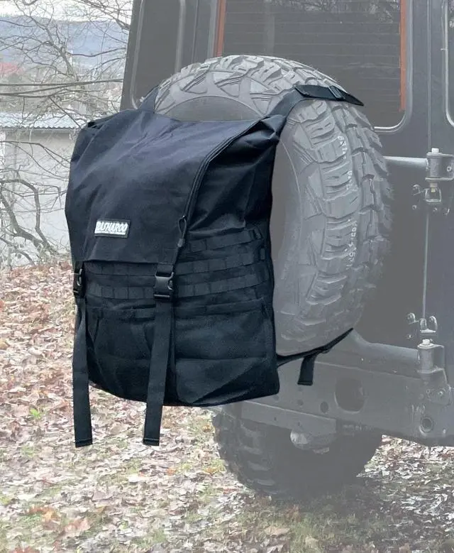 Alt view image 4 of 7 - Trasharoo Spare Tire Trash Bag BLACK