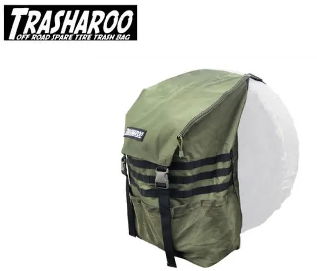 Alt view image 7 of 7 - Trasharoo Spare Tire Trash Bag Green