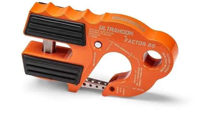 Main image of Factor 55 Orange UltraHook Winch Hook for Up to 3/8" Winch Cable/Synthetic Rope