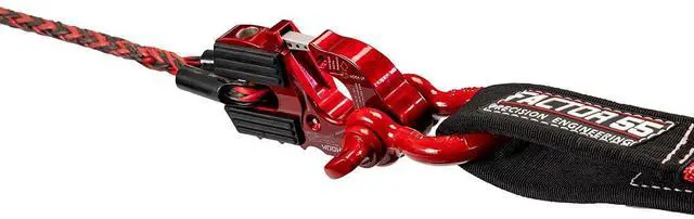Alt view image 5 of 7 - Factor 55 00250-01 Ultrahook Winch Hook Closed System Shackle Max Load 16,000 lbs ULT Strength Shackle Pin Mount 48,000 lbs Offroad 4x4 Adventure Red.