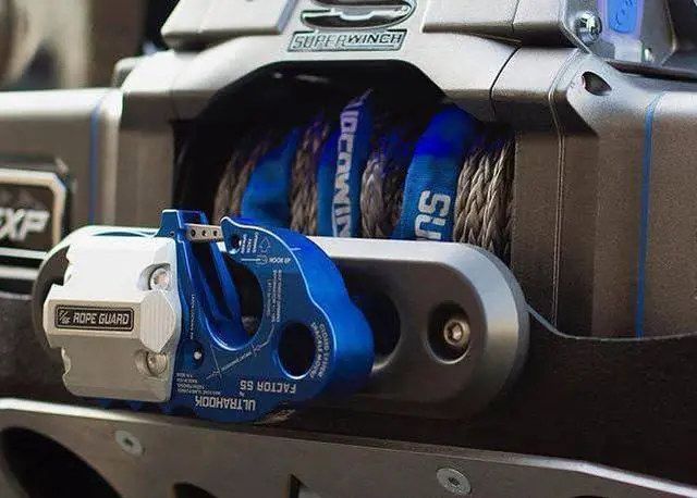 Alt view image 4 of 4 - Factor 55 00250-02 Ultrahook Winch Hook Closed System Shackle Max Load 16,000 lbs ULT Strength Shackle Pin Mount 48,000 lbs Offroad 4x4 Adventure Blue