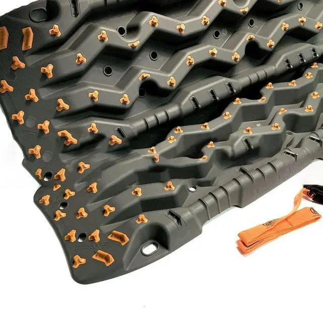 Alt view image 3 of 7 - ARB TREDPROMGO Vehicle Recovery Boards Traction Tracks and Extraction Device for Off-Road Mud, Sand, & Snow(Grey/Orange)