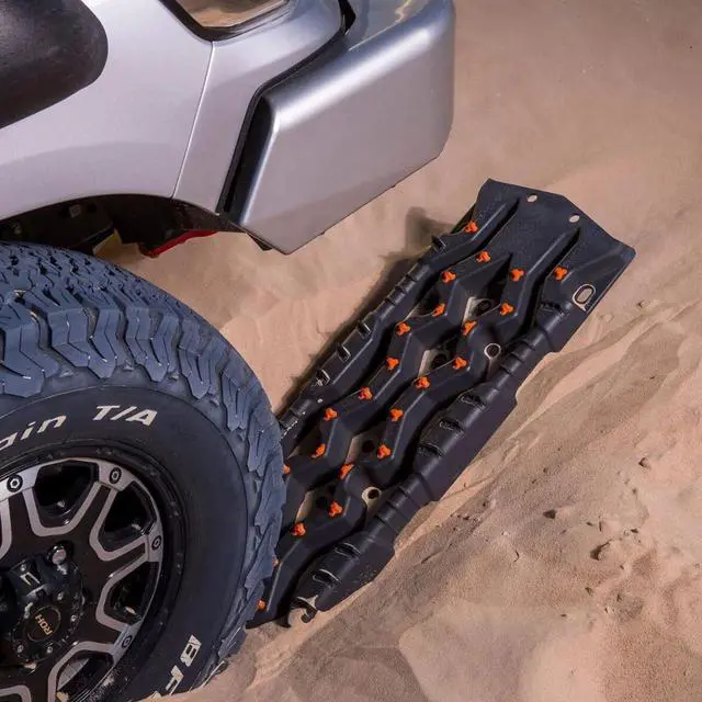 Alt view image 7 of 7 - ARB TREDPROMGO Vehicle Recovery Boards Traction Tracks and Extraction Device for Off-Road Mud, Sand, & Snow(Grey/Orange)