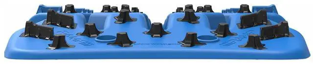 Alt view image 3 of 7 - TRED PRO TREDPROBU Recovery Boards Traction Tracks with Teeth, EXOTRED Composite Construction SIPE-LOCK Grip Profile. Ideal for unstocking your 4x4 vehicle Blue / Black