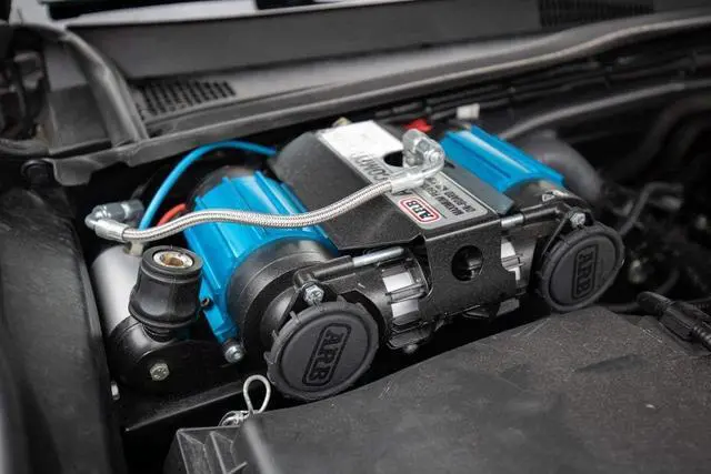 Alt view image 5 of 6 - ARB INFLATION3 Twin High Performance Air Compressor CKMTA12 and Extension Hardware for Easy Installation and Connection in a New Printed Box, Ideal for Lockers, Horns, Tire Inflation and Air Tools