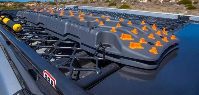 Alt view image 5 of 7 - TRED PRO TREDPROBU Recovery Boards Traction Tracks with Teeth, EXOTRED Composite Construction SIPE-LOCK Grip Profile. Ideal for unstocking your 4x4 vehicle Blue / Black