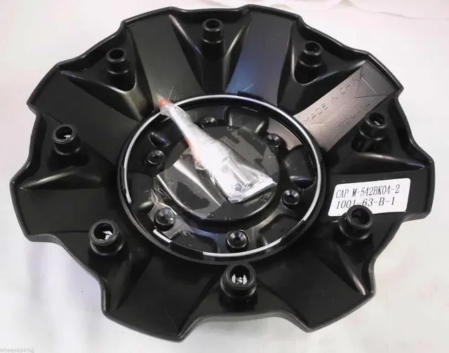 Alt view image 2 of 4 - Fuel Wheels Matte Black Custom Center Cap Set of One (1) # 1001-63B 5-6 LUG