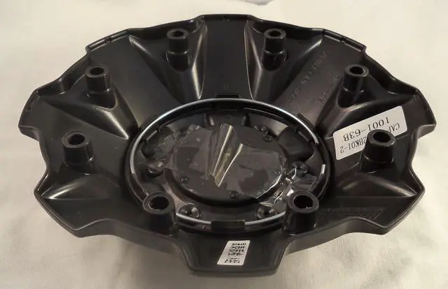 Alt view image 3 of 4 - Fuel Wheels Matte Black Custom Center Cap Set of One (1) # 1001-63B 5-6 LUG