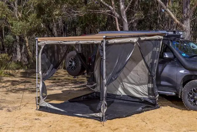 Alt view image 3 of 7 - ARB 813208A Awning Room Accesory (Deluxe w/Floor 2000mm x 2500mm Heavy Duty) for ARB Awning 814409 2000x25000