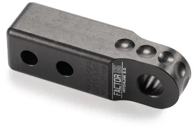 Main image of Factor 55 00020-04 Hitchlink 2.0 Rated at 9500 lb Ultimate Failure at 51,000 lb Convert Your Vehicles Hitch Receiver into a Recovery Point. Ideal for 4x4 Off Road Adventures Black