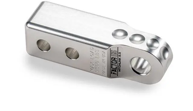 Main image of Factor 55 00020-05 Hitchlink 2.0 Rated at 9500 lb Ultimate Failure at 51,000 lb Convert Your Vehicles Hitch Receiver into a Recovery Point. Ideal for 4x4 Off Road Adventures Silver
