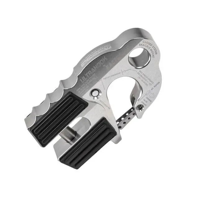 Alt view image 3 of 6 - Factor 55 00250-05 Ultrahook Winch Hook Closed System Shackle Max Load 16,000 lbs ULT Strength Shackle Pin Mount 48,000 lbs Offroad 4x4 Adventure Silver