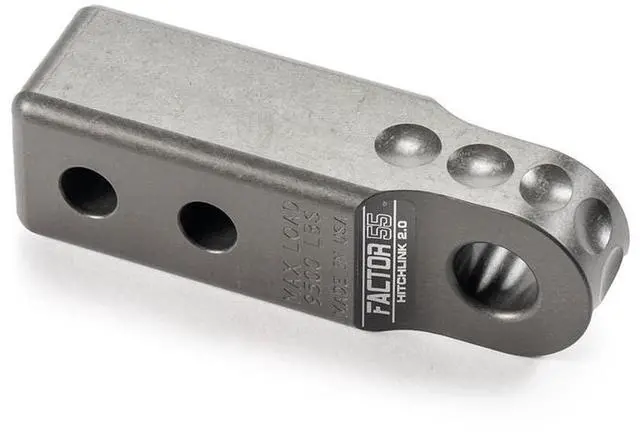 Main image of Factor 55 00020-06 Hitchlink 2.0 Rated at 9500 lb Ultimate Failure at 51,000 lb Convert Your Vehicles Hitch Receiver into a Recovery Point. Ideal for 4x4 Off Road Adventures Gray