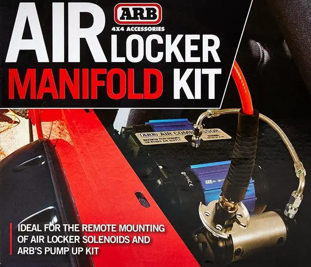 Alt view image 6 of 7 - ARB 171503 Air Compressor Manifold Kit for Easy Installation of Two Air Lockers Solenoids on ARB CKMTA12 Air Compressor, Plug and Play Air Hose Kit for Tire Inflation