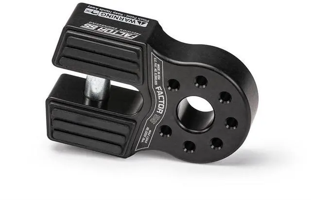 Main image of Factor 55 00050-04 Flatlink Original Folding Winch Shackle Bracket Max Load Rating 16,000 lb Ultimate Failure Greater Than 40,000 lb Ideal for 4x4 Off Road Adventures Black