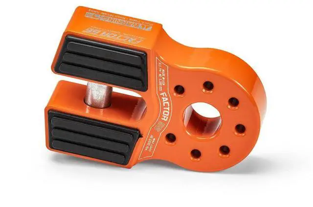 Main image of Factor 55 00050-07 Flatlink Original Folding Winch Shackle Bracket Max Load Rating 16,000 lb Ultimate Failure Greater Than 40,000 lb Ideal for 4x4 Off Road Adventures Orange