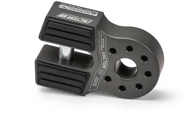 Main image of Factor55 00050-06 Flatlink Original Folding Winch Shackle Bracket Max Load Rating 16,000 lb Ultimate Failure Greater Than 40,000 lb Ideal for 4x4 Off Road Adventures Gray