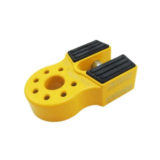 Alt view image 2 of 4 - Factor 55 00050-03 Flatlink Original Folding Winch Shackle Bracket Max Load Rating 16.000 lb Ultimate Failure Greater Than 40,000 lb Ideal for 4x4 Off Road Adventures Yellow