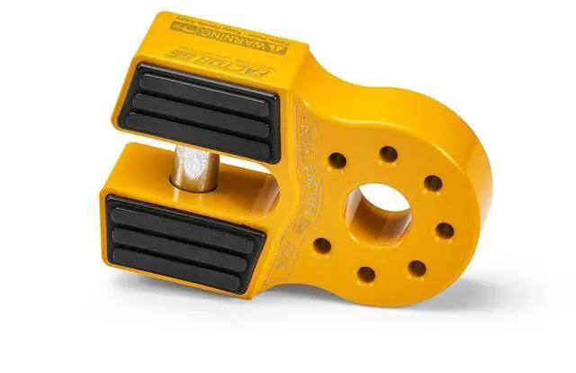 Main image of Factor 55 00050-03 Flatlink Original Folding Winch Shackle Bracket Max Load Rating 16.000 lb Ultimate Failure Greater Than 40,000 lb Ideal for 4x4 Off Road Adventures Yellow