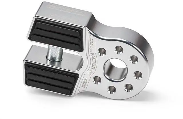 Main image of Factor55 00050-05 Flatlink Original Folding Winch Shackle Bracket Max Load Rating 16,000 lb Ultimate Failure Greater Than 40,000 lb Ideal for 4x4 Off Road Adventures Silver