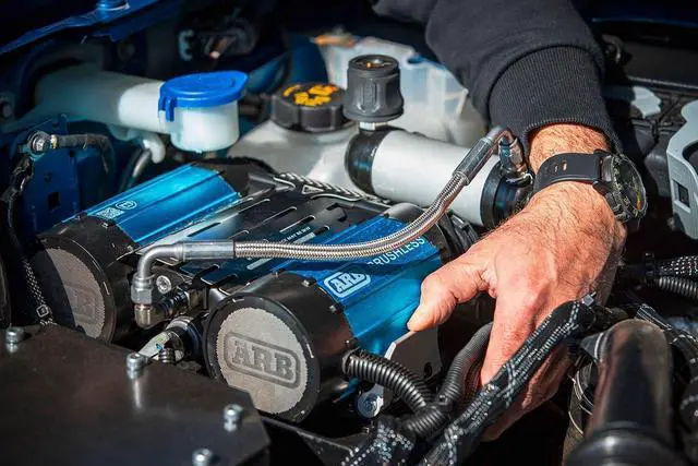 Alt view image 5 of 7 - ARB CKBLTA12 12V Brushless Air Compressor Premium Twin Motor On Board boasts 1.5X in output. Ideal for faster tire inflating time and 4x4 off road adventures - 2025 Launched