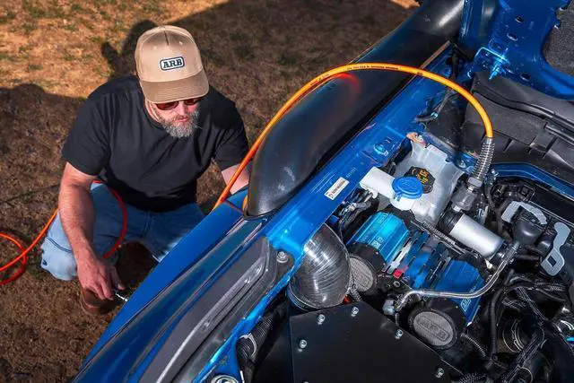 Alt view image 6 of 7 - ARB CKBLTA12 12V Brushless Air Compressor Premium Twin Motor On Board boasts 1.5X in output. Ideal for faster tire inflating time and 4x4 off road adventures - 2025 Launched
